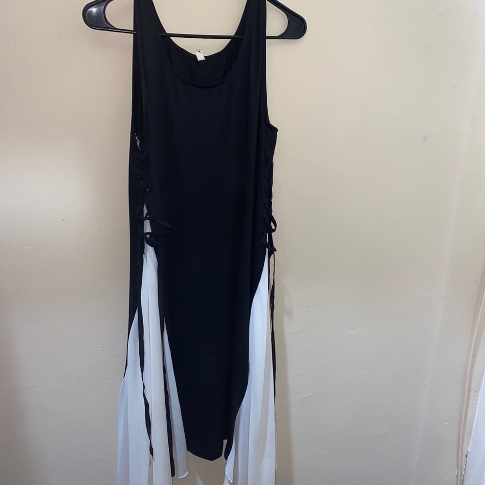 Designer B&W Maxi Dress